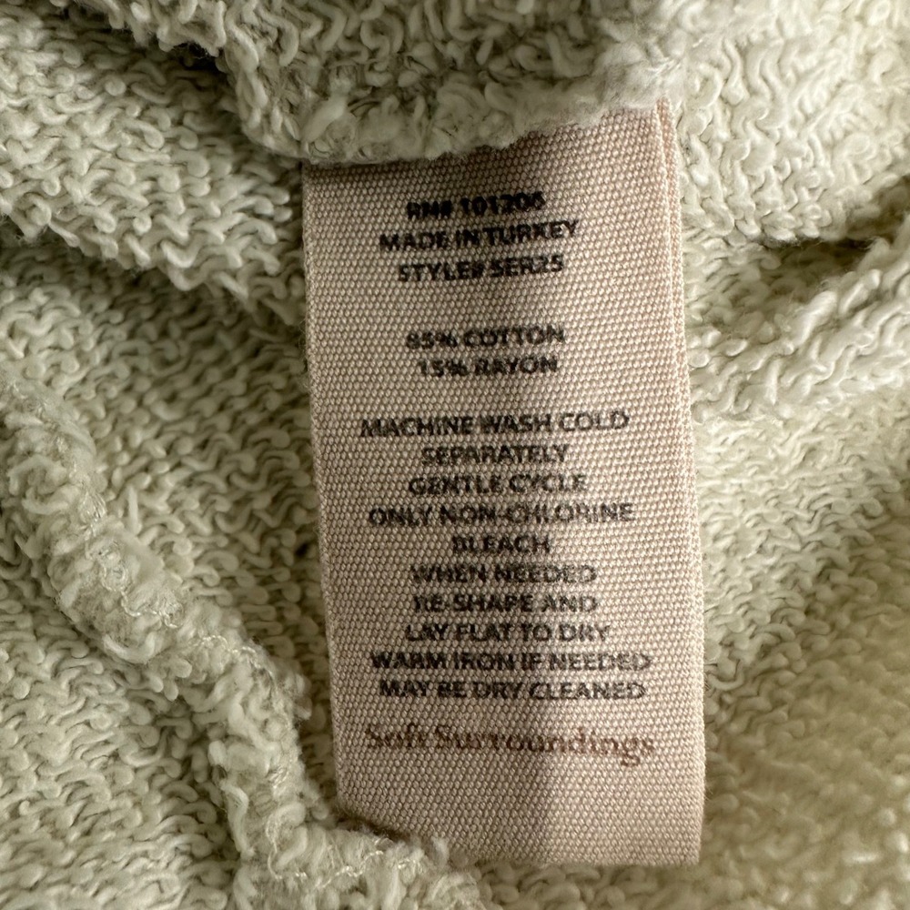 Soft Surroundings Womens Plus Size 3X Sweatshirt Neutral Minimalist Lounge Beige - Picture 3 of 8